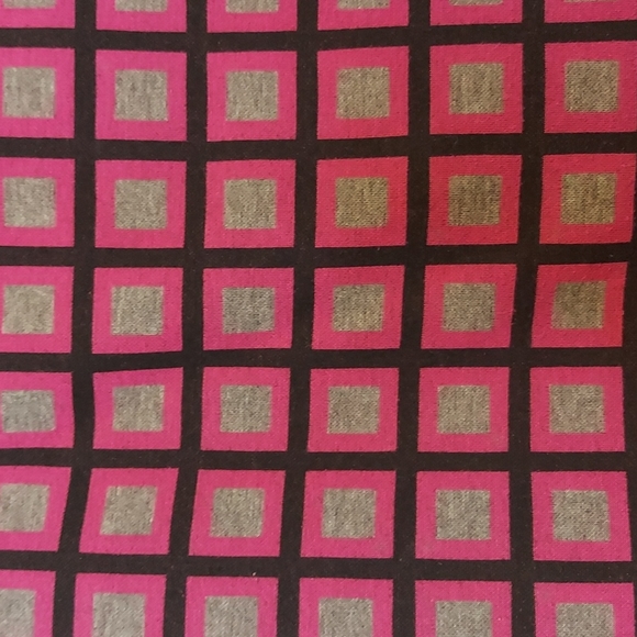 Halogen Geometric Windowpane Print Pencil Skirt Size 4 Pink Grey Black - Picture 2 of 14